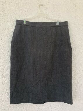 Ralph Lauren Dark Gray  wool Pencil Skirt size 12